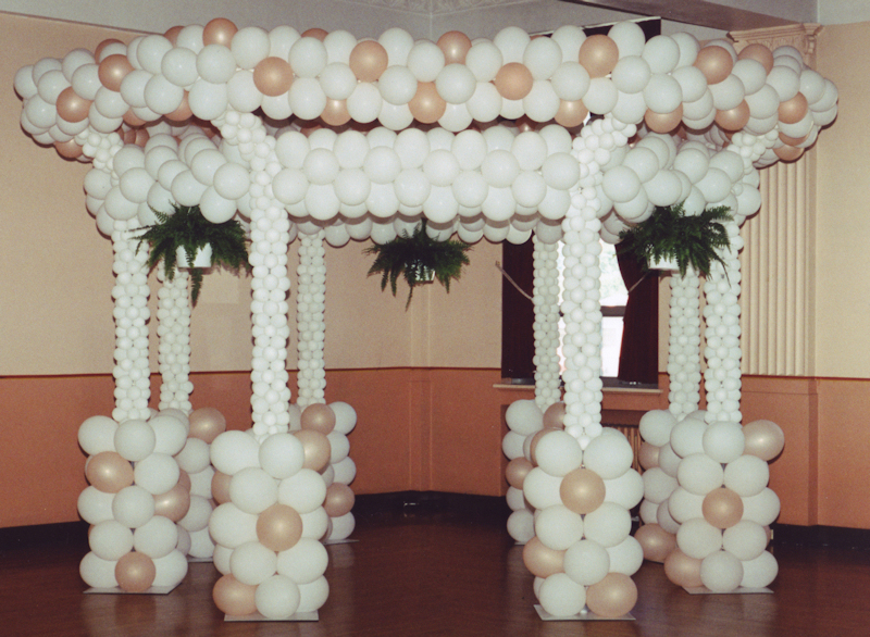 Balloon Gazebo Balloons are magical and the designs of Wedding Elegance by 